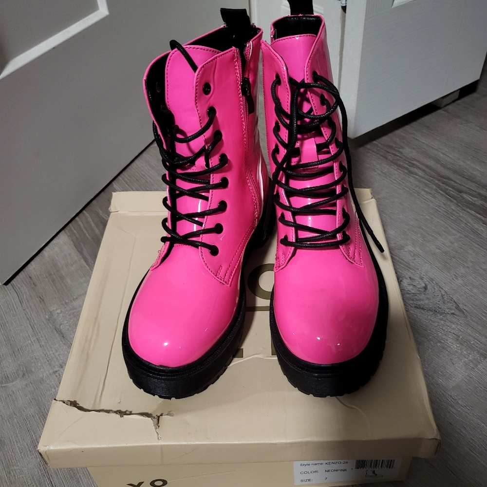 Yoki chunky hot punk boots